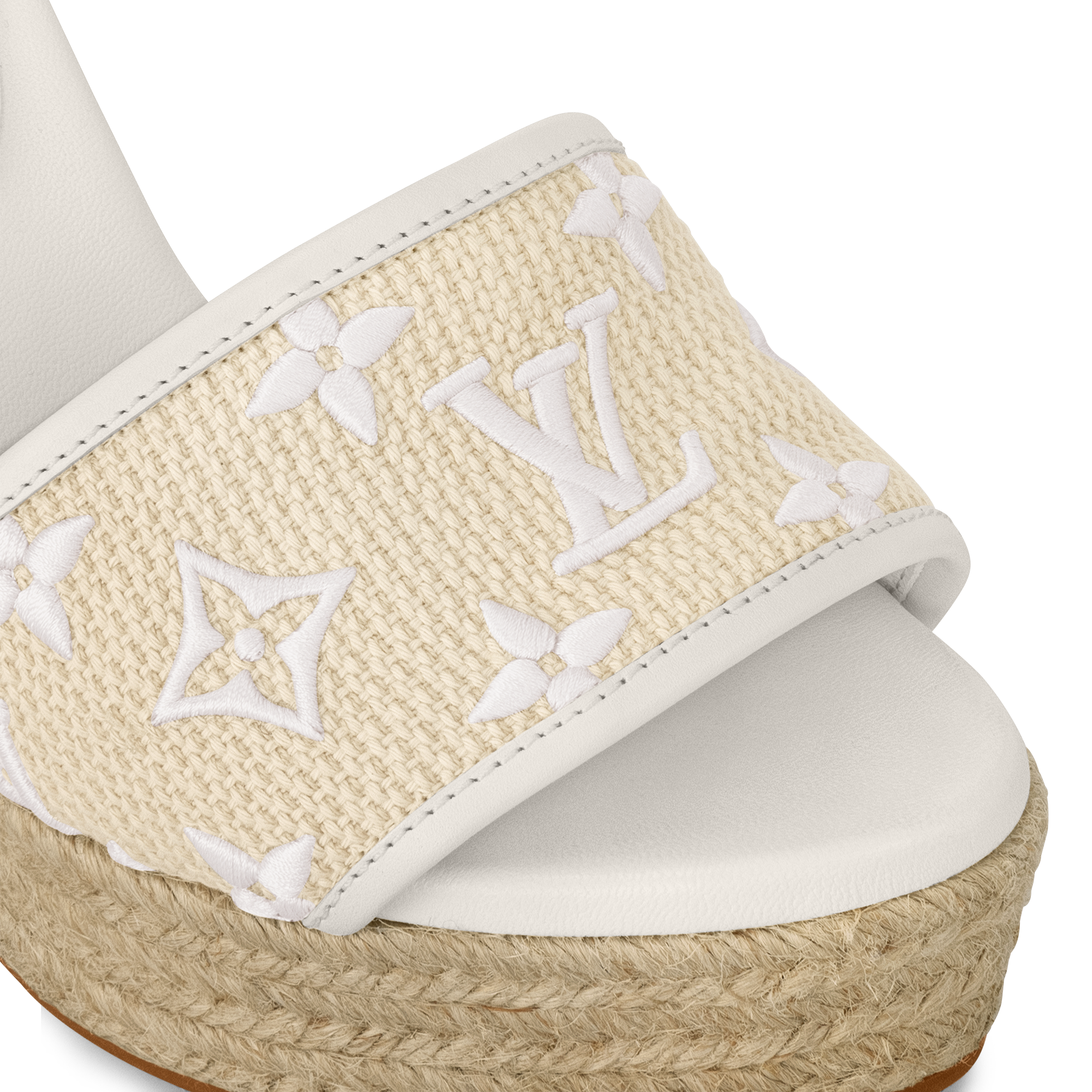 Louis vuitton sandals on sale white